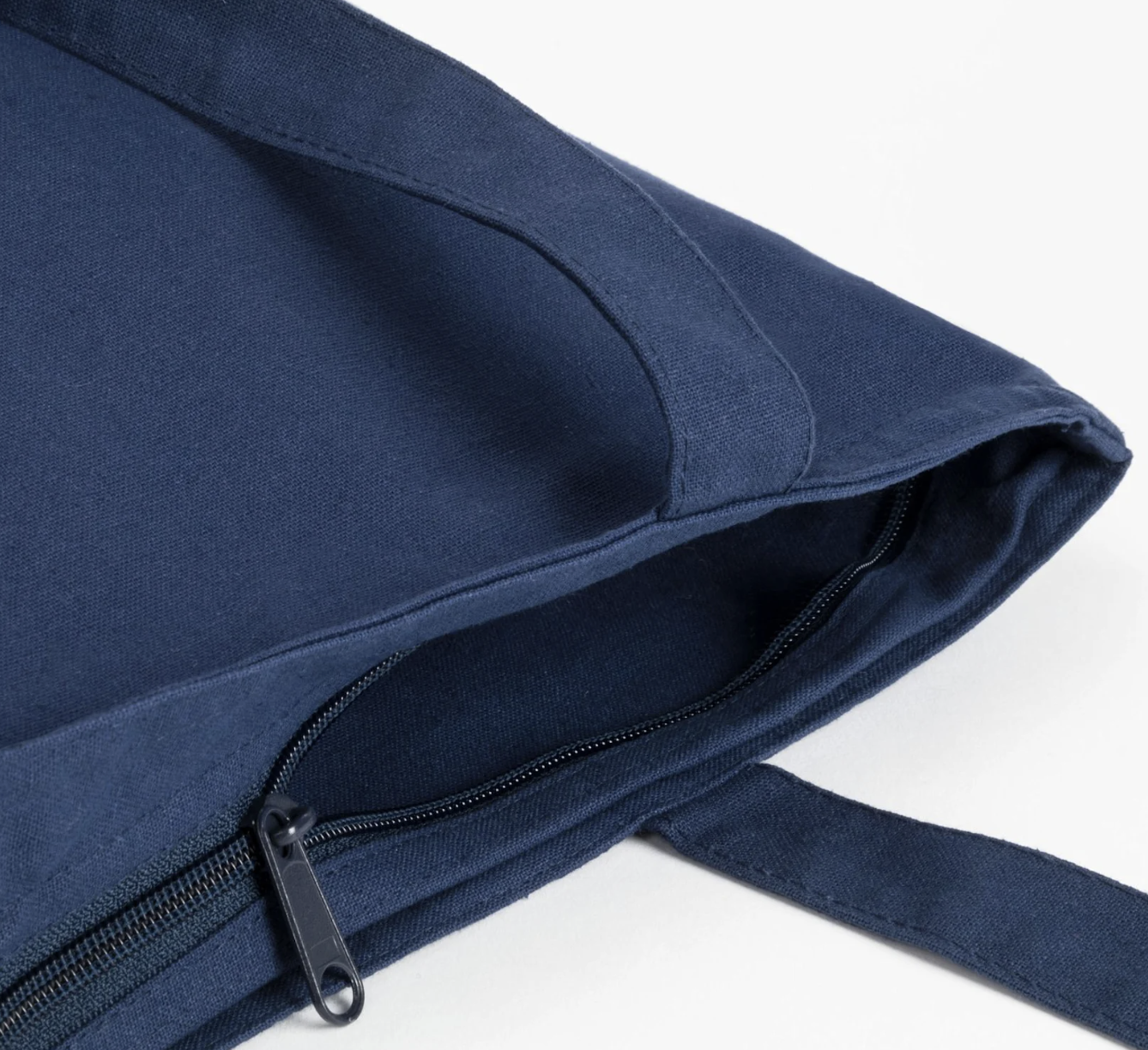 The Maine Zippered Cotton Tote Bag – 12.4" H x 14.2" W