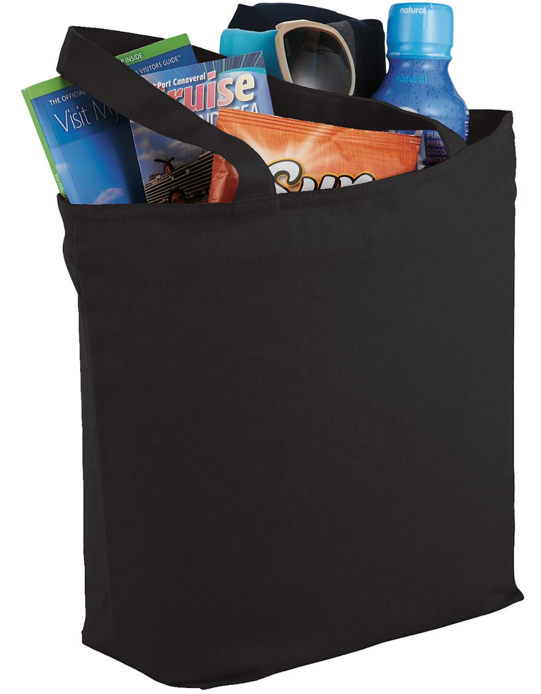 The Maine Zippered Cotton Tote Bag – 12.4" H x 14.2" W